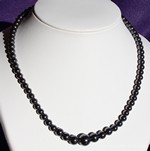 Collier H&eacute;matite perles rondes