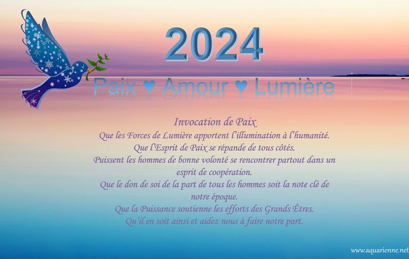 voeux 2024 : Invocation de paix