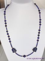 Collier Bouddha Lapis-Lazuli et Or Plaqué 'Lucide'