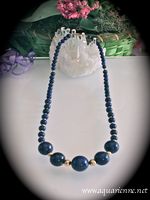 Collier Lapis-Lazuli et Or Plaqué 'Myriade'