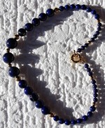 Collier Lapis Lazuli Plaqué Or 'Deep Blue'