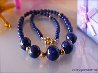 Collier Lapis-Lazuli et Or Plaqué "Galaxie"