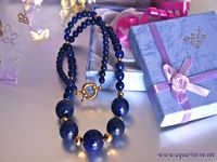 Collier Lapis-Lazuli et Or Plaqué "Galaxie"