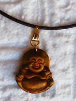 Pendentif Œil de Tigre Bouddha